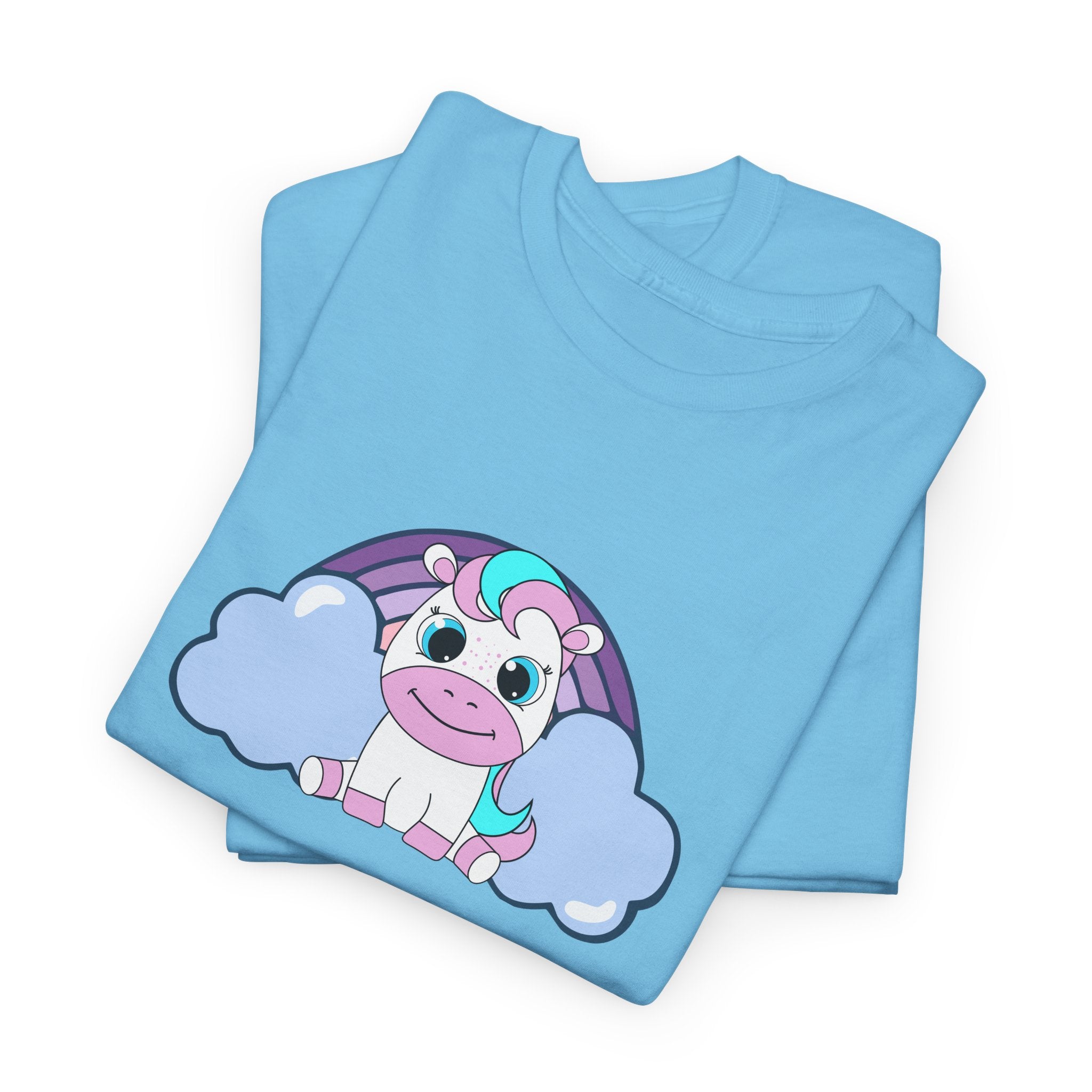 Kawaii Pony T-Shirt - Cute Horse Graphic Tee, Animal Lover Gift - Pastel Colors Shirt