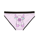 Moo Mood Women's Underwear - Cow Print Panties - Comfy Lingerie - Fun Intimates Gift