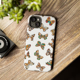 Butterflies Tough Cases, Phone Case, Protective Cover, Butterfly Pattern, Gift for Her, Unique Phone Accessory