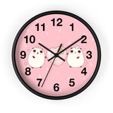 Kawaii Bears Wall Clock - Cute Animal Design, Nursery Decor, Kids Room Decor, Unique Home Gift, Adorable Clock