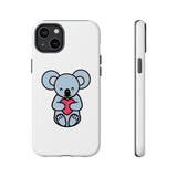 White Cute Coala Tough Cases