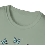 Koala Heart T-Shirt, Cute Animal Tee, Butterfly Graphic Shirt, Nature Lover Gift, Wildlife Lover Top