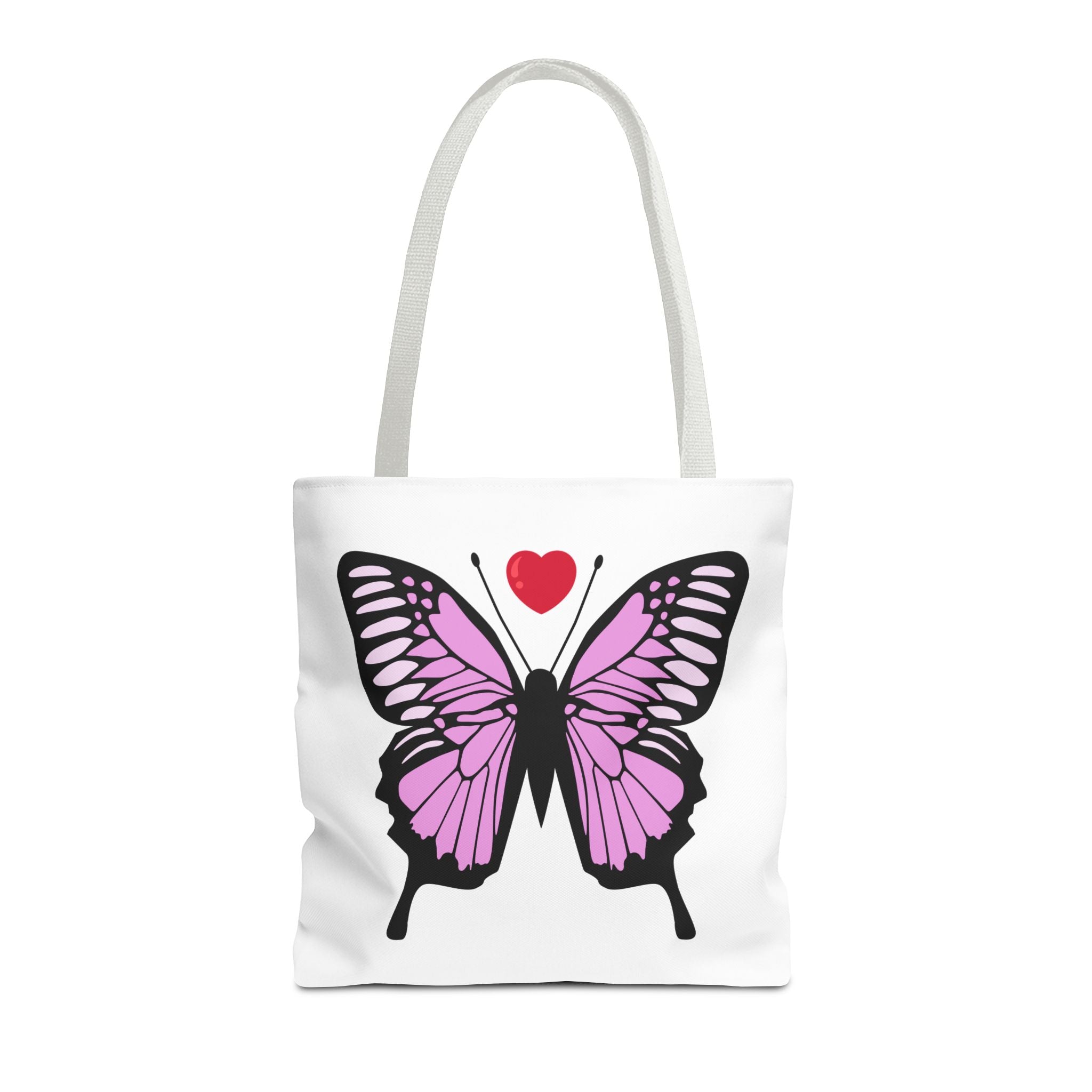 Pink Butterfly Tote Bag - Feminine Floral Design