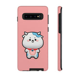 Kawaii Cow Tough Cases - Cute Animal Phone Cover for iPhone Galaxy Pixel, Cow Lover Gift, Animal Print Phone Case, Protective Smartphone