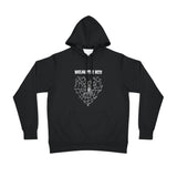 Gothic Spider Web Heart Athletic Hoodie - Halloween Sweatshirt, Creepy Workout Jacket, Dark Fitness Outfit, Emo Athletic Top, Gothic Heart