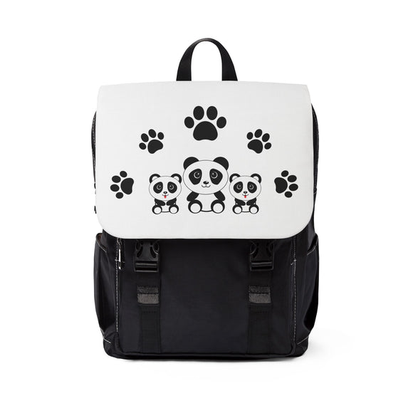 Panda Family Shoulder Backpack - Cute Panda Backpack - Kids Backpack - Travel Backpack