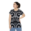 Skulls Women's Short Sleeve Shirt - Edgy Gothic Tee, Punk Rock Top, Alternative Fashion Blouse, Cool Skeleton T-Shirt, Rebel Clothing