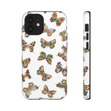 Butterflies Tough Cases, Phone Case, Protective Cover, Butterfly Pattern, Gift for Her, Unique Phone Accessory