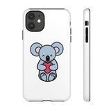 White Cute Coala Tough Cases