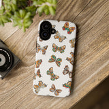 Butterflies Tough Cases, Phone Case, Protective Cover, Butterfly Pattern, Gift for Her, Unique Phone Accessory