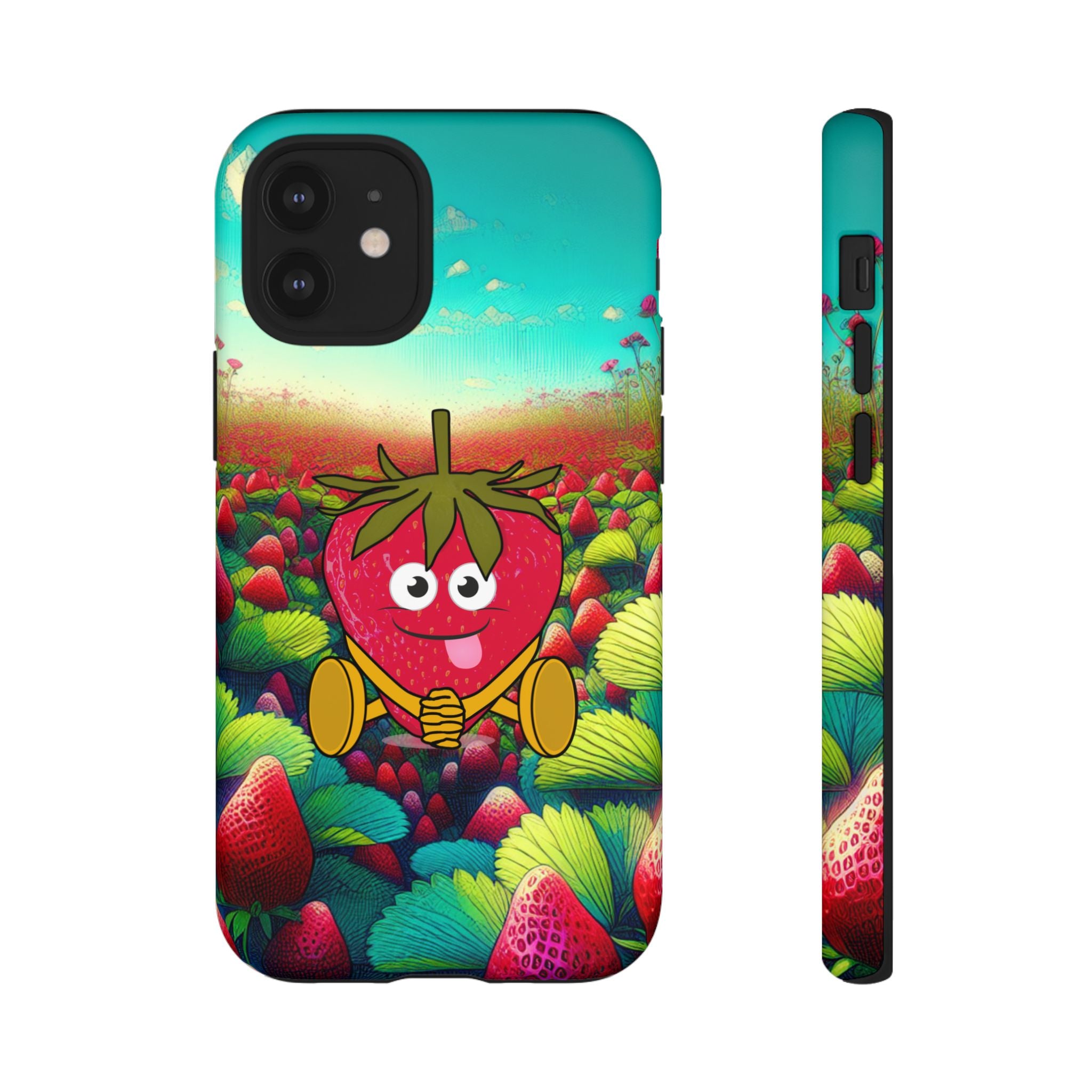Cute Strawberry in the strawberry fields Tough Cases