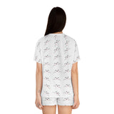 Sleepy Whiskers Pajama Set - Cute Pajama Set for Women - Short Pajamas - Sleepwear Set