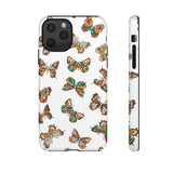 Butterflies Tough Cases, Phone Case, Protective Cover, Butterfly Pattern, Gift for Her, Unique Phone Accessory