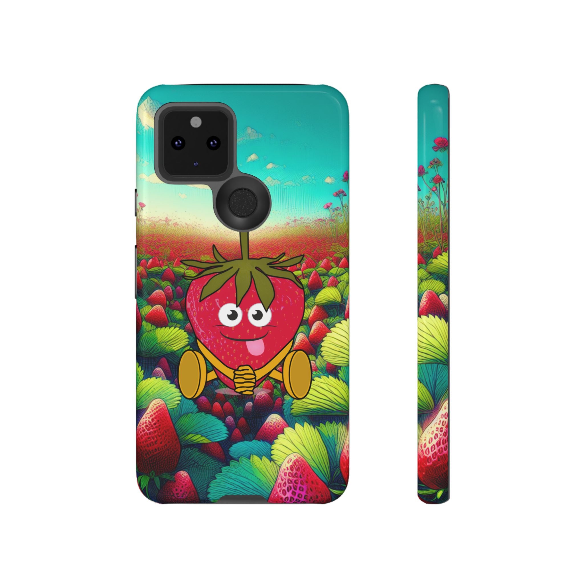 Cute Strawberry in the strawberry fields Tough Cases