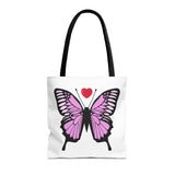 Butterfly Pink Tote Bag