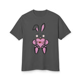 Rabbit With I Love You Heart Tee, Unisex T-Shirt, Animal Lover Gift, Cute Graphic Tee, Valentine's Day Shirt, Bunny Shirt