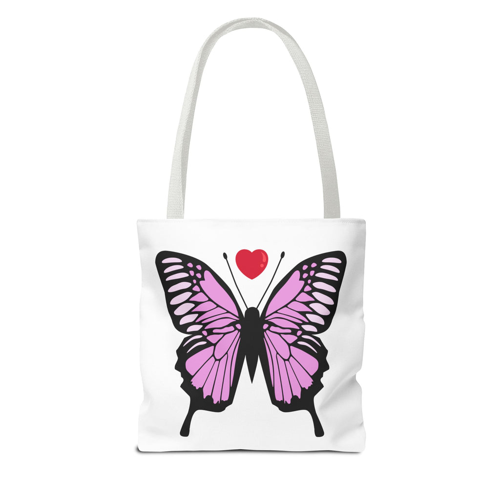 Pink Butterfly Tote Bag - Feminine Floral Design
