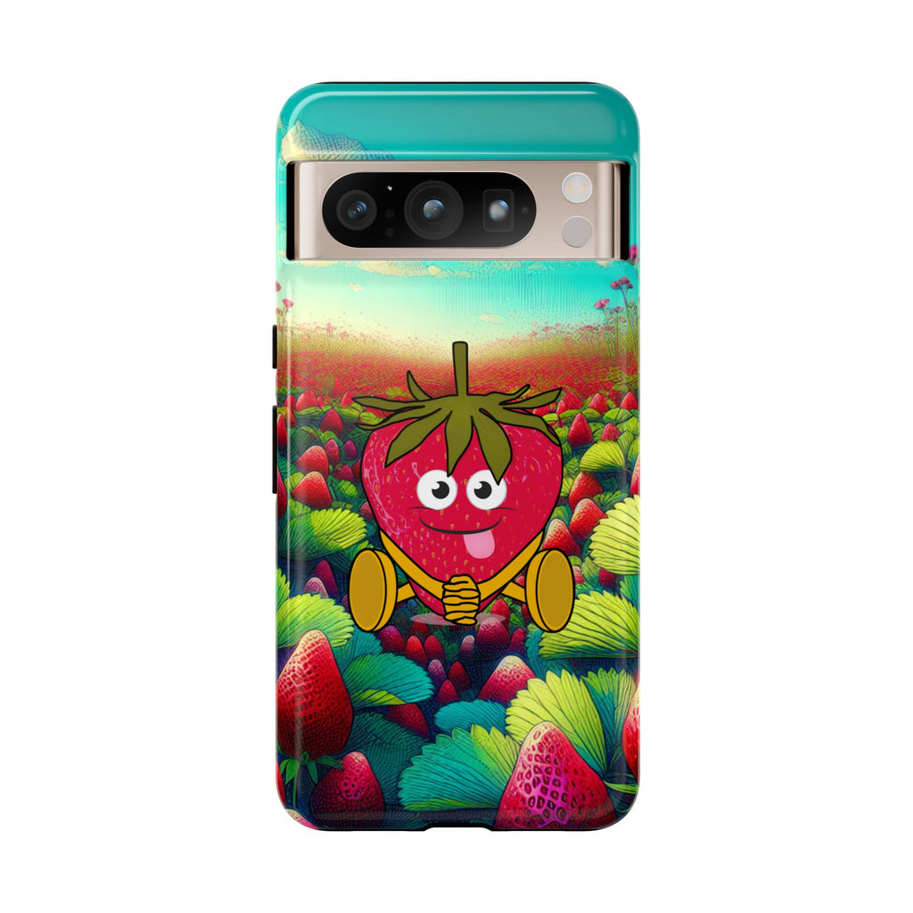 Cute Strawberry in the strawberry fields Tough Cases