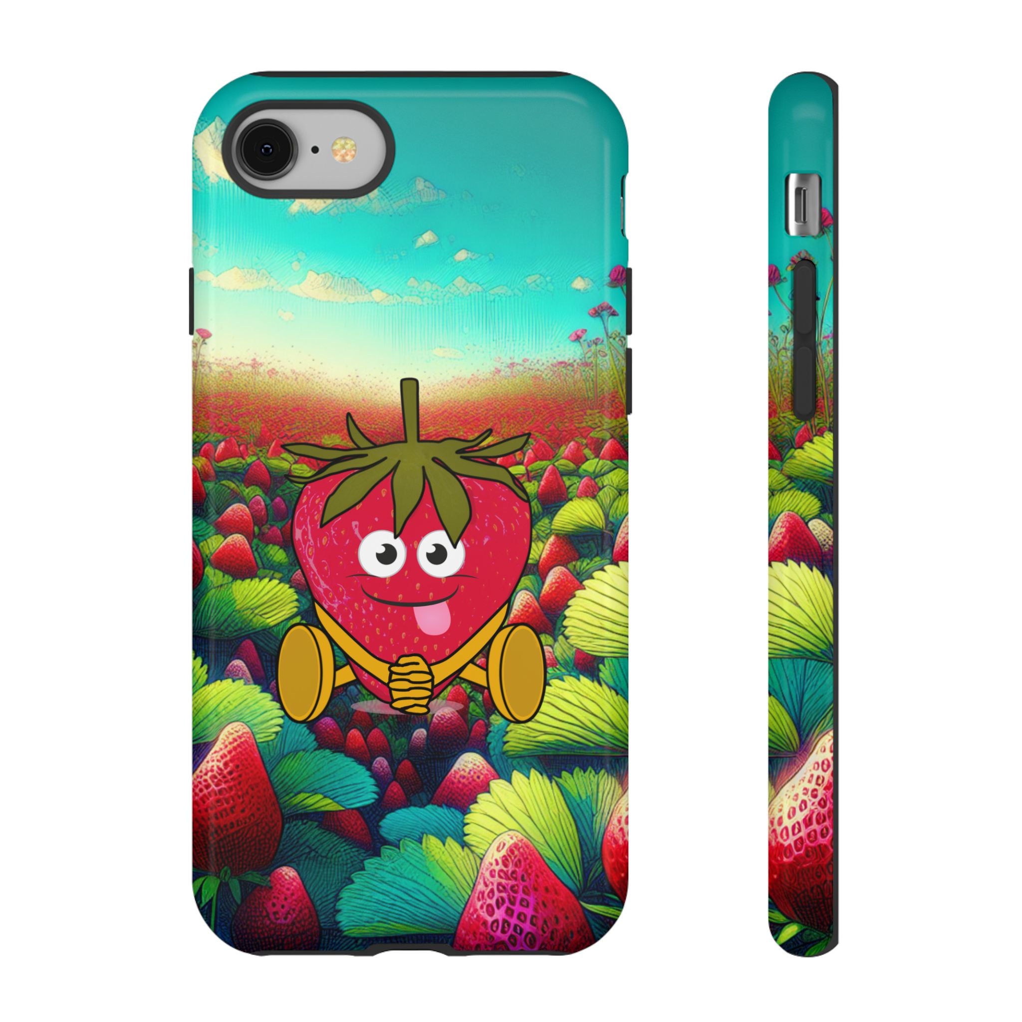 Cute Strawberry in the strawberry fields Tough Cases