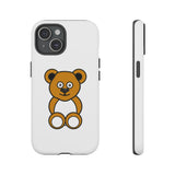 White Cute Ochre Bear Tough Cases