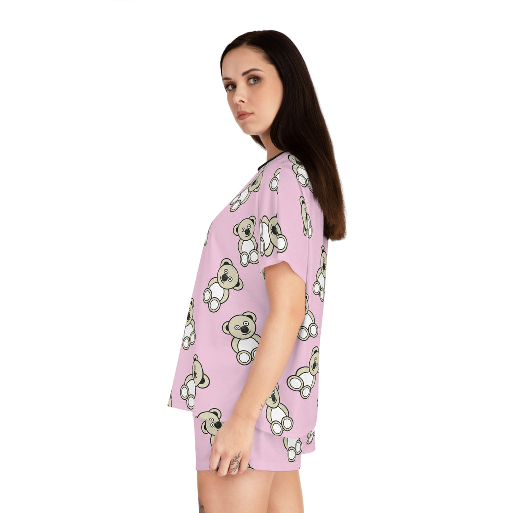 Cute Bears Pajama Set, Women's Sleepwear, Short PJ Set, Matching Pajamas, Lounge Set