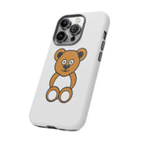 White Cute Ochre Bear Tough Cases