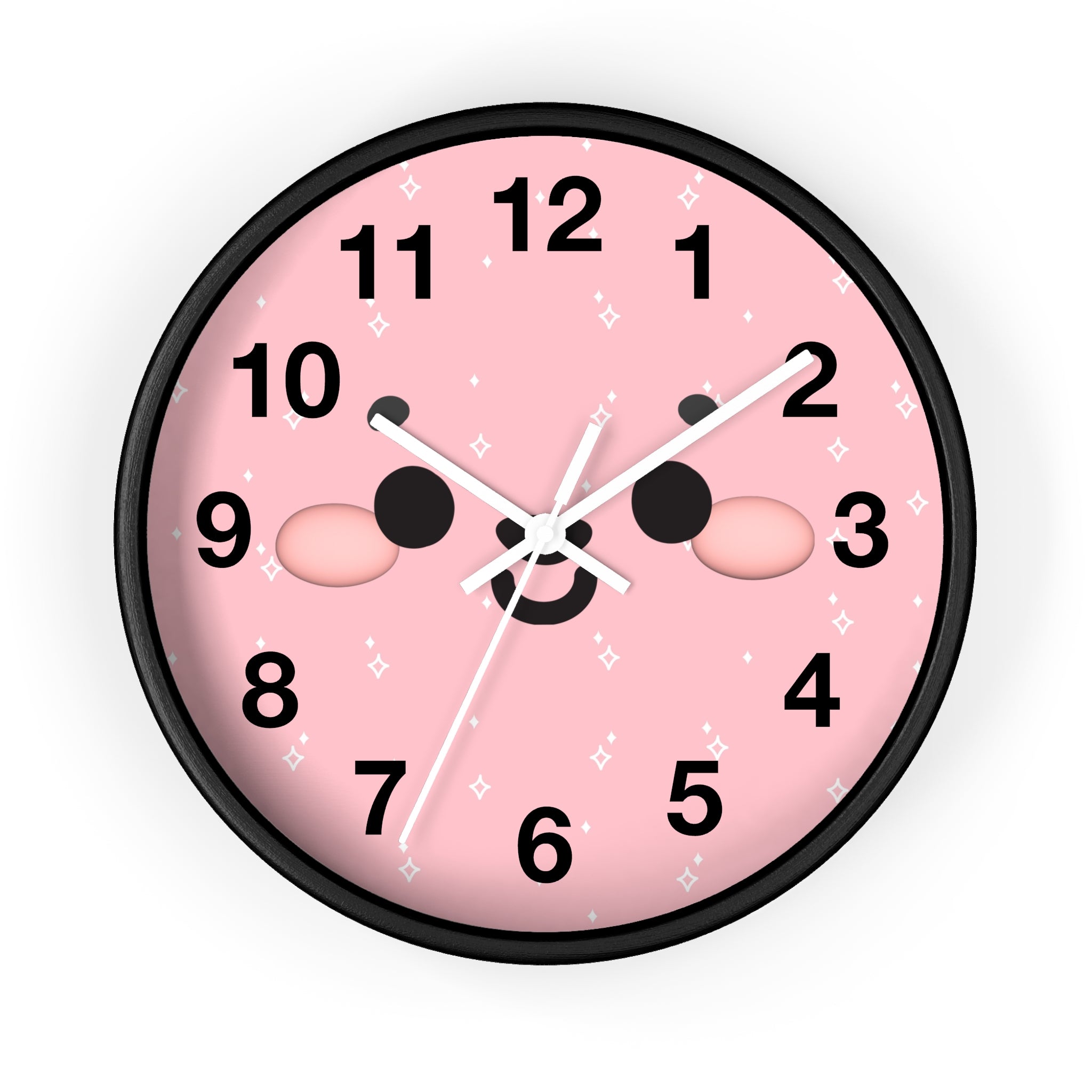 Kawaii Face Wall Clock, Cute Clock, Adorable Timepiece, Cartoon Clock, Fun Home Decor, Unique Gift