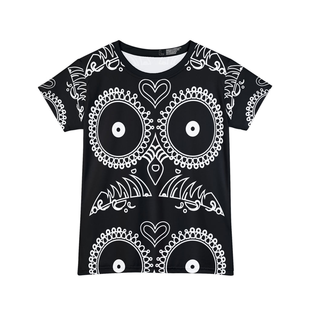 Skulls Women's Short Sleeve Shirt - Edgy Gothic Tee, Punk Rock Top, Alternative Fashion Blouse, Cool Skeleton T-Shirt, Rebel Clothing