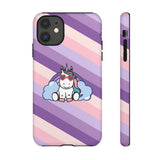 iPhone Unicorn Rainbow Tough Cases, Rainbow Unicorn Phone Covers, Unicorn Lover Gifts, iPhone Accessories, Protective Phone Cases