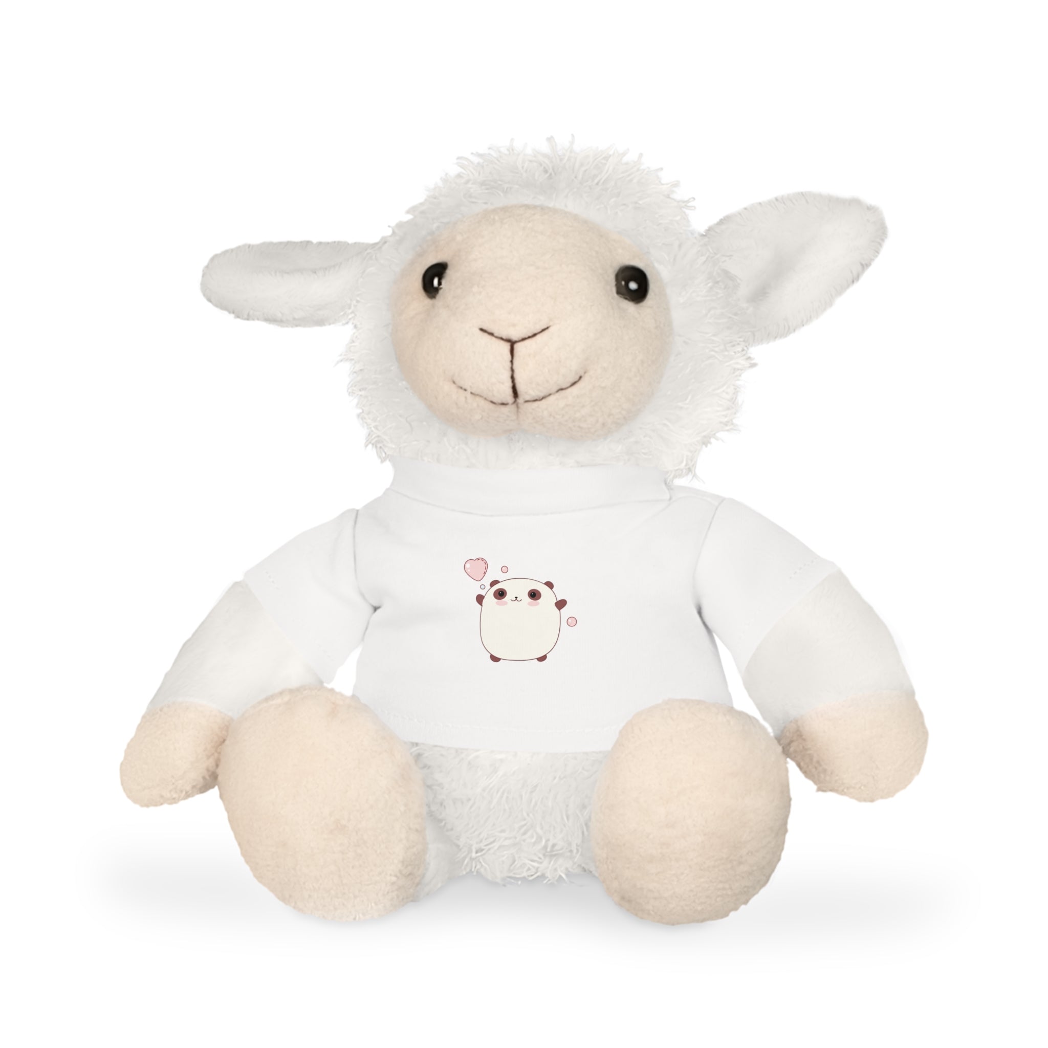 Cute Plush Toy with T-Shirt, Valentine's Day Gift - Stuffed Animal, Kid's Toy, Baby Shower, Nursery Decor, Gift for Her, Cuddly Toy