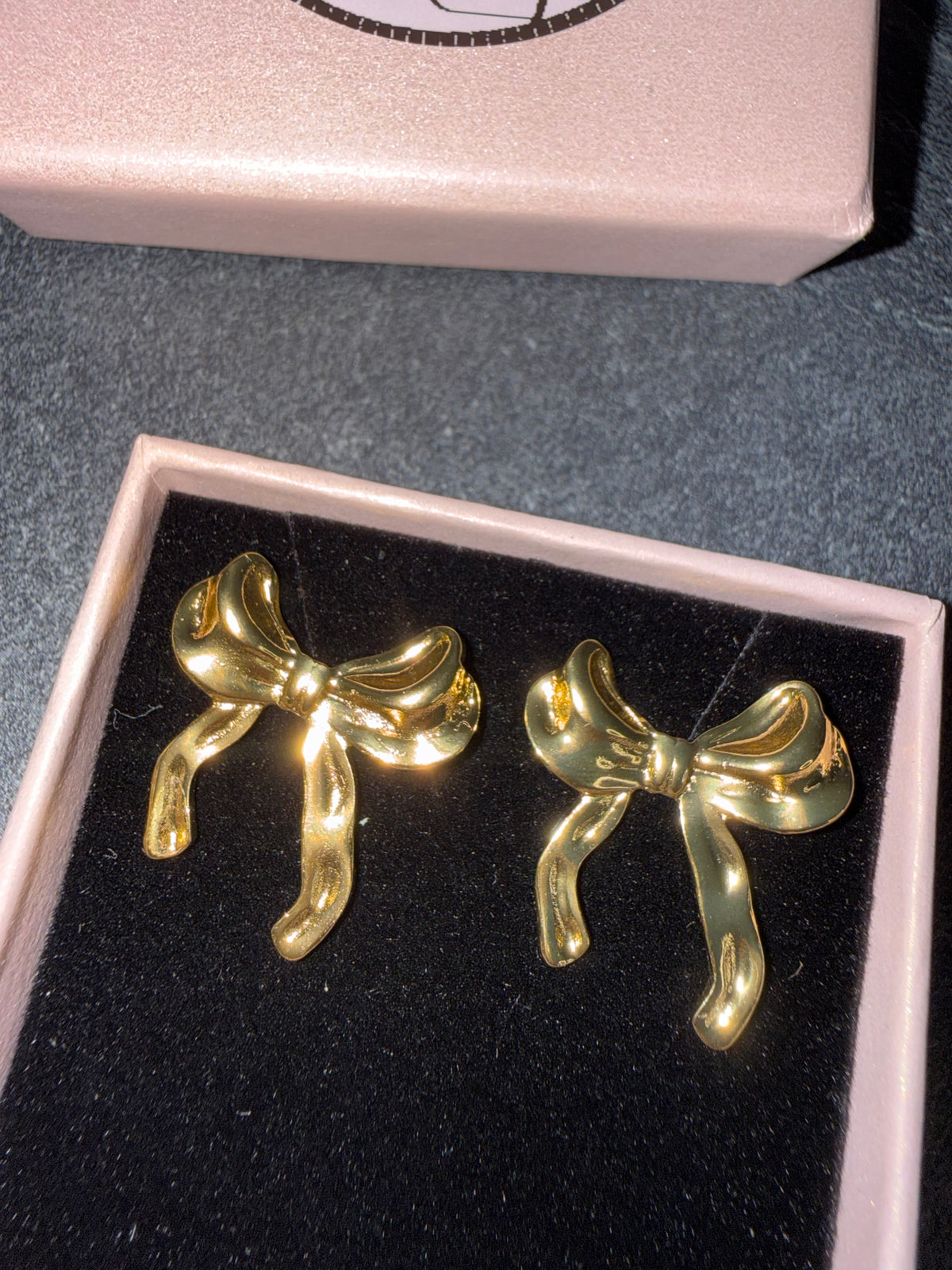 Gold-Tone Statement Earrings – Cute Stainless Steel Style Jewelry