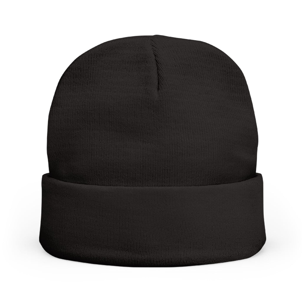 Embroidered Black Spider Knit Beanie — Halloween Spider Hat