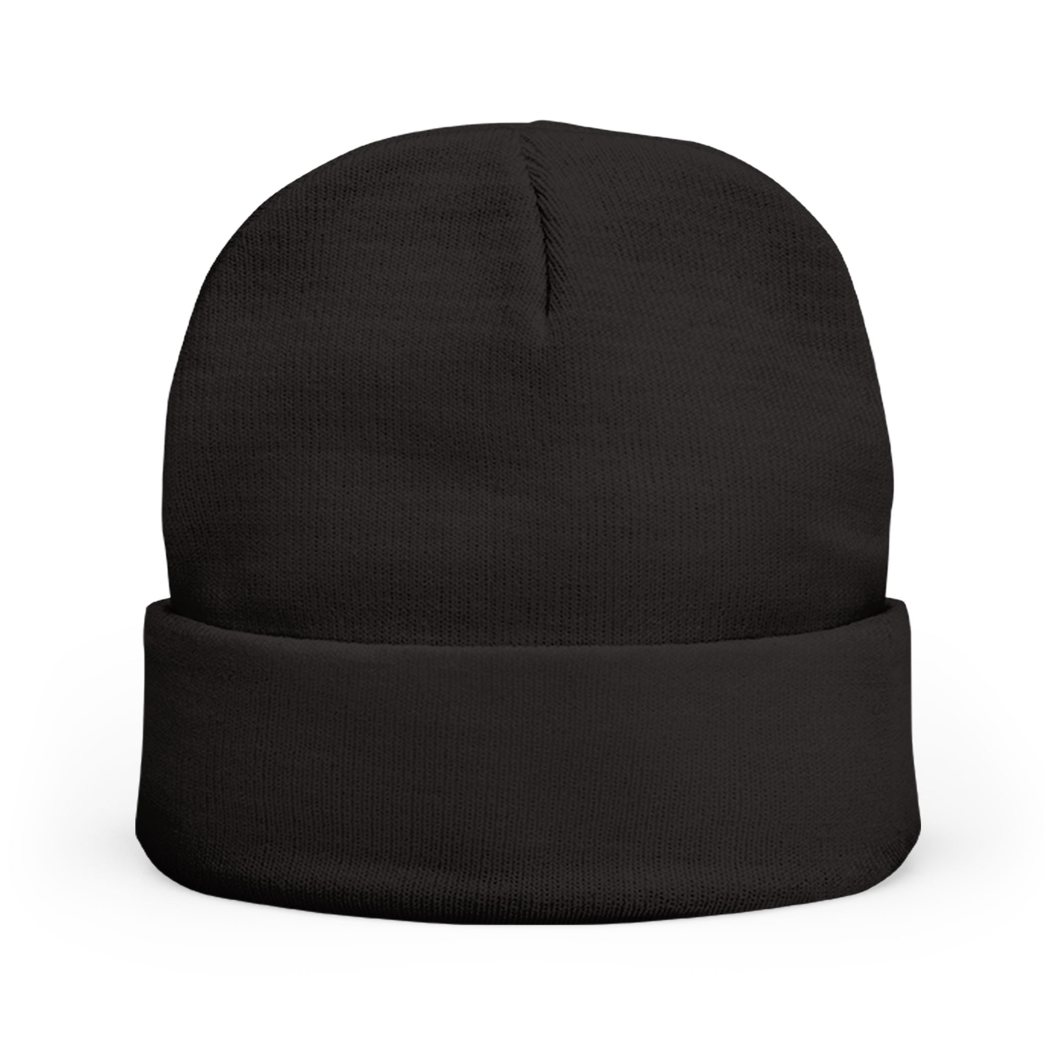 Embroidered Black Spider Knit Beanie — Halloween Spider Hat