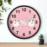 Kawaii Bears Wall Clock - Cute Animal Design, Nursery Decor, Kids Room Decor, Unique Home Gift, Adorable Clock