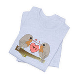 Robins in love Unisex Jersey Short Sleeve Tee