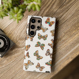 Butterflies Tough Cases, Phone Case, Protective Cover, Butterfly Pattern, Gift for Her, Unique Phone Accessory