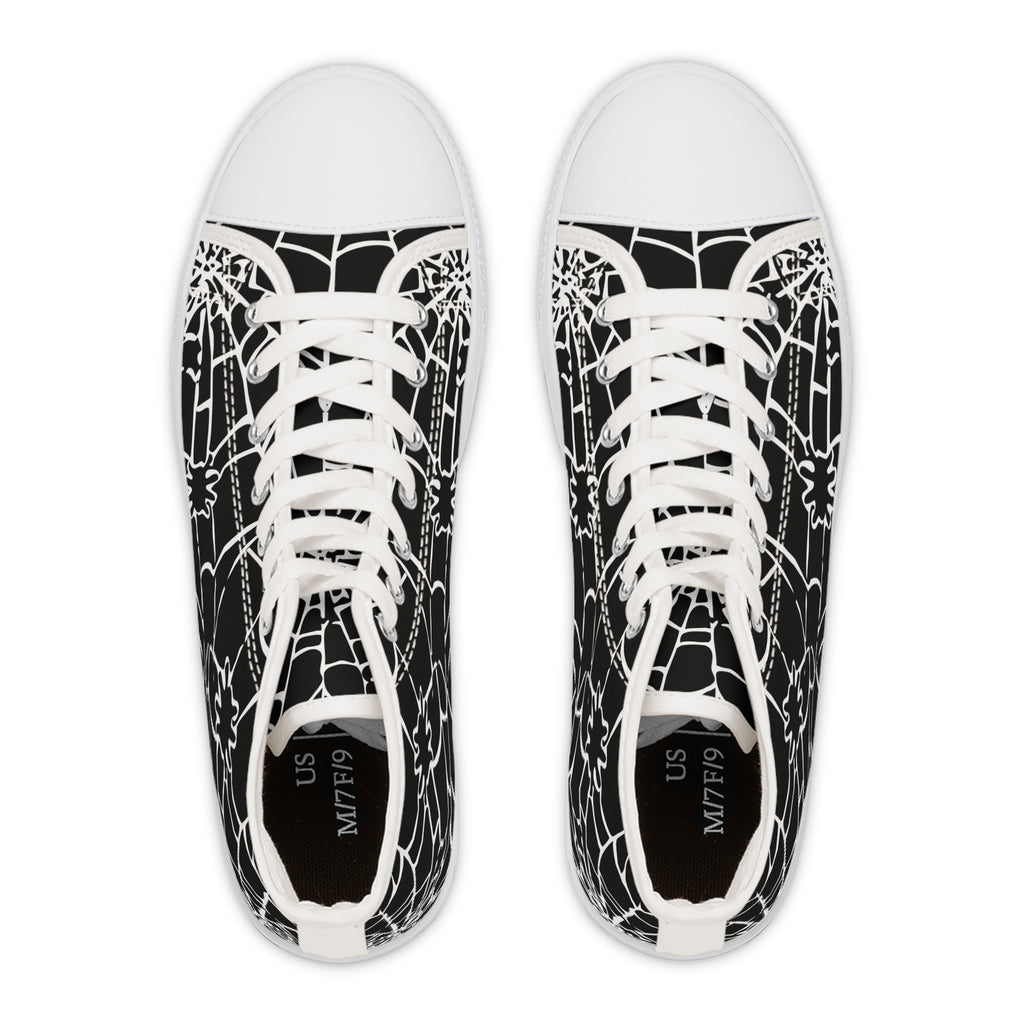 Spider Web High Top Sneakers