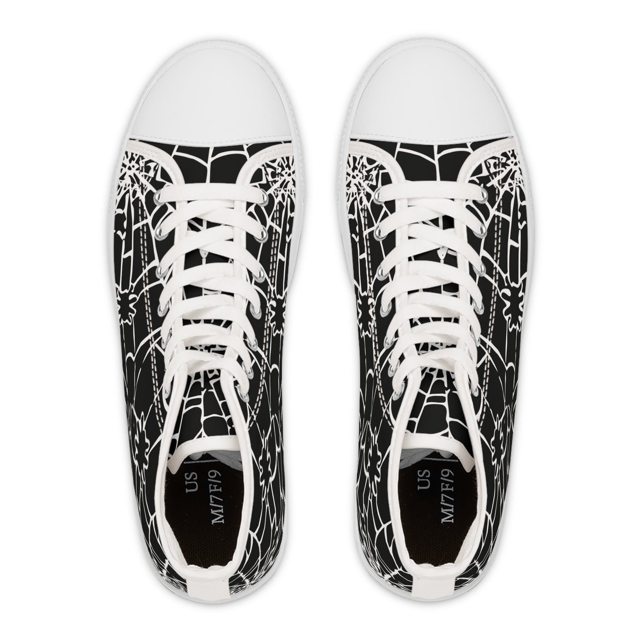 Spider Web High Top Sneakers