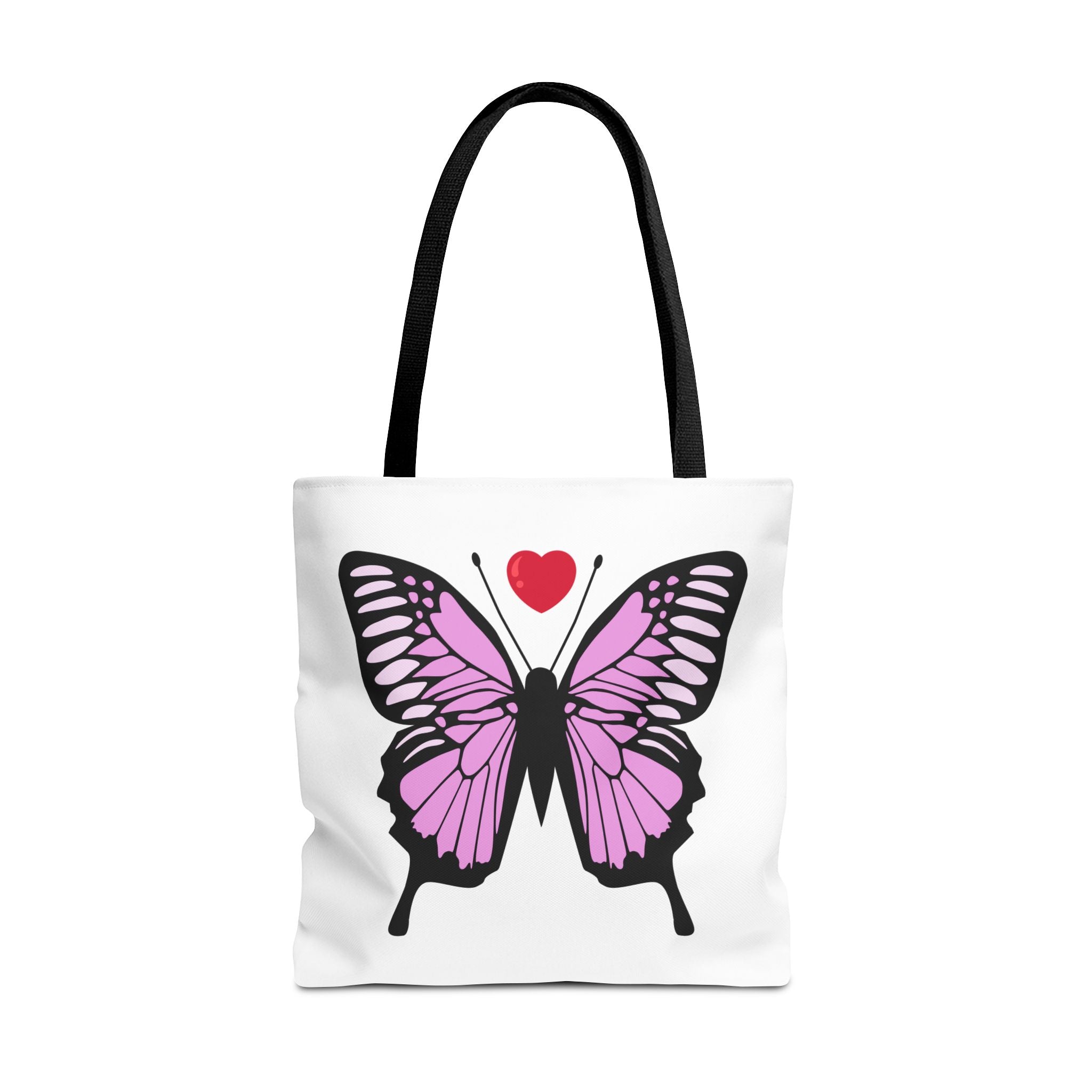 Pink Butterfly Tote Bag - Feminine Floral Design