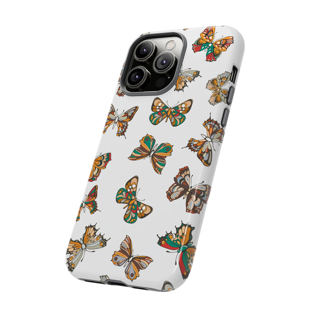 Butterflies Tough Cases, Phone Case, Protective Cover, Butterfly Pattern, Gift for Her, Unique Phone Accessory