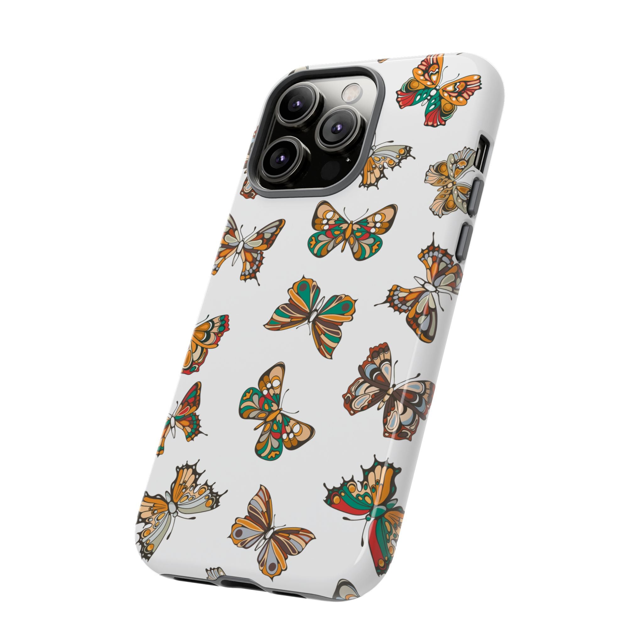 Butterflies Tough Cases, Phone Case, Protective Cover, Butterfly Pattern, Gift for Her, Unique Phone Accessory