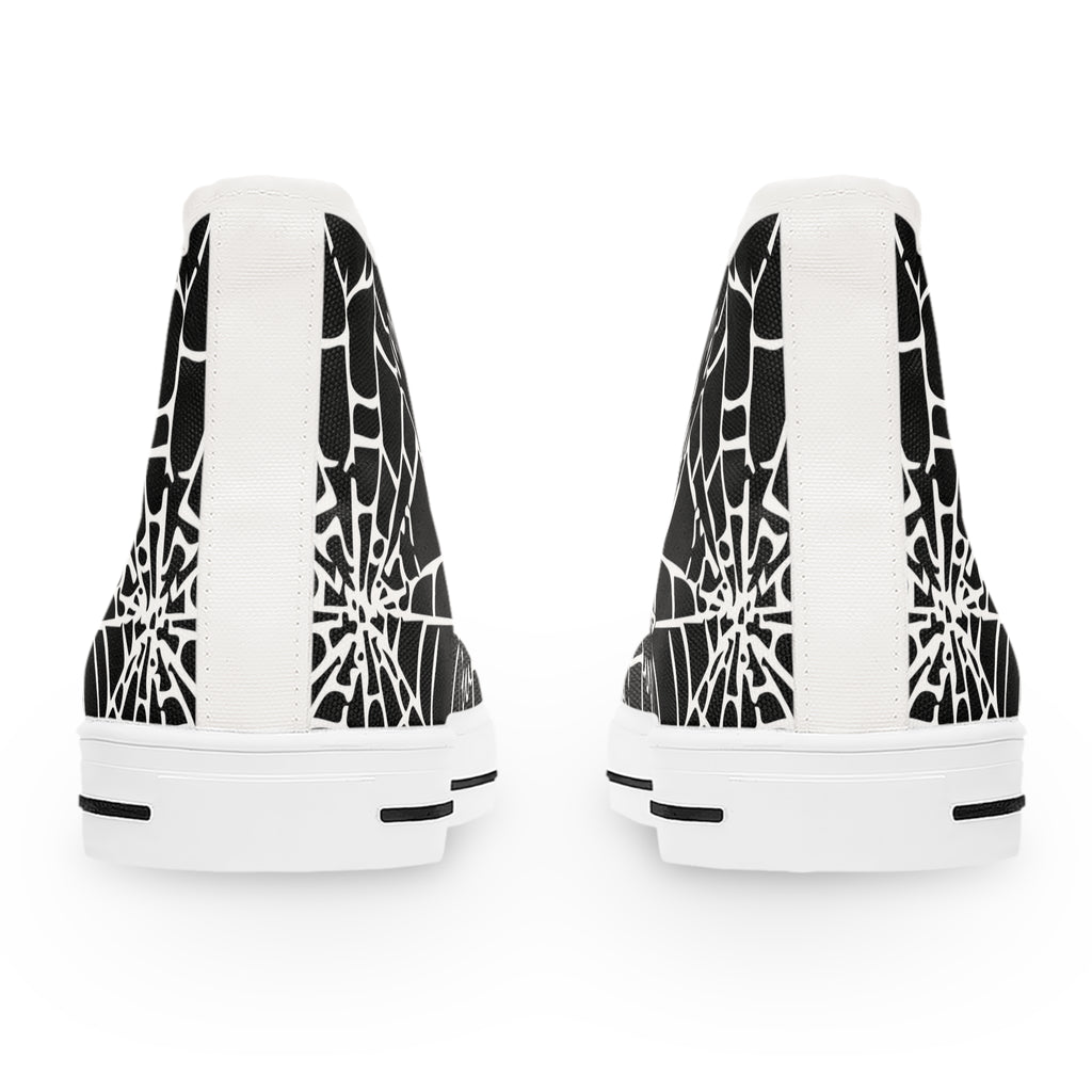 Spider Web High Top Sneakers