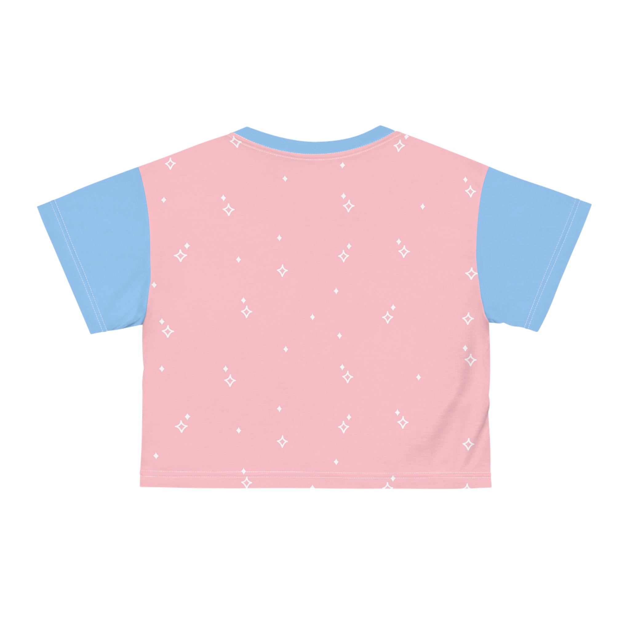 Kawaii Dogs and Rainbow Crop Tee for Dog Lovers, Cute Animals Shirt, Colorful Puppy Print Top, Women's Cropped T-Shirt, Graphic Tee for