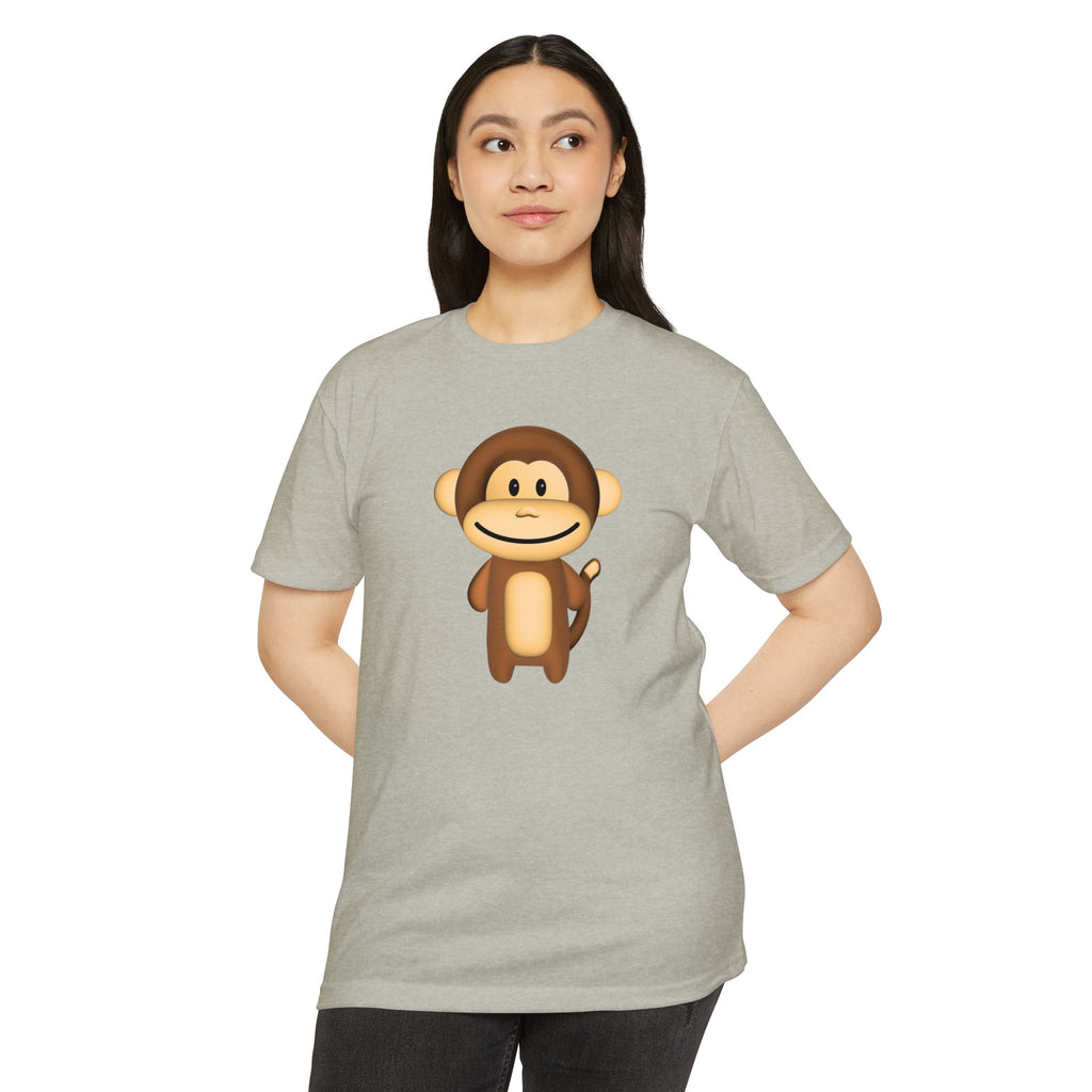 Kawaii Monkey T-shirt - Unisex CVC Jersey