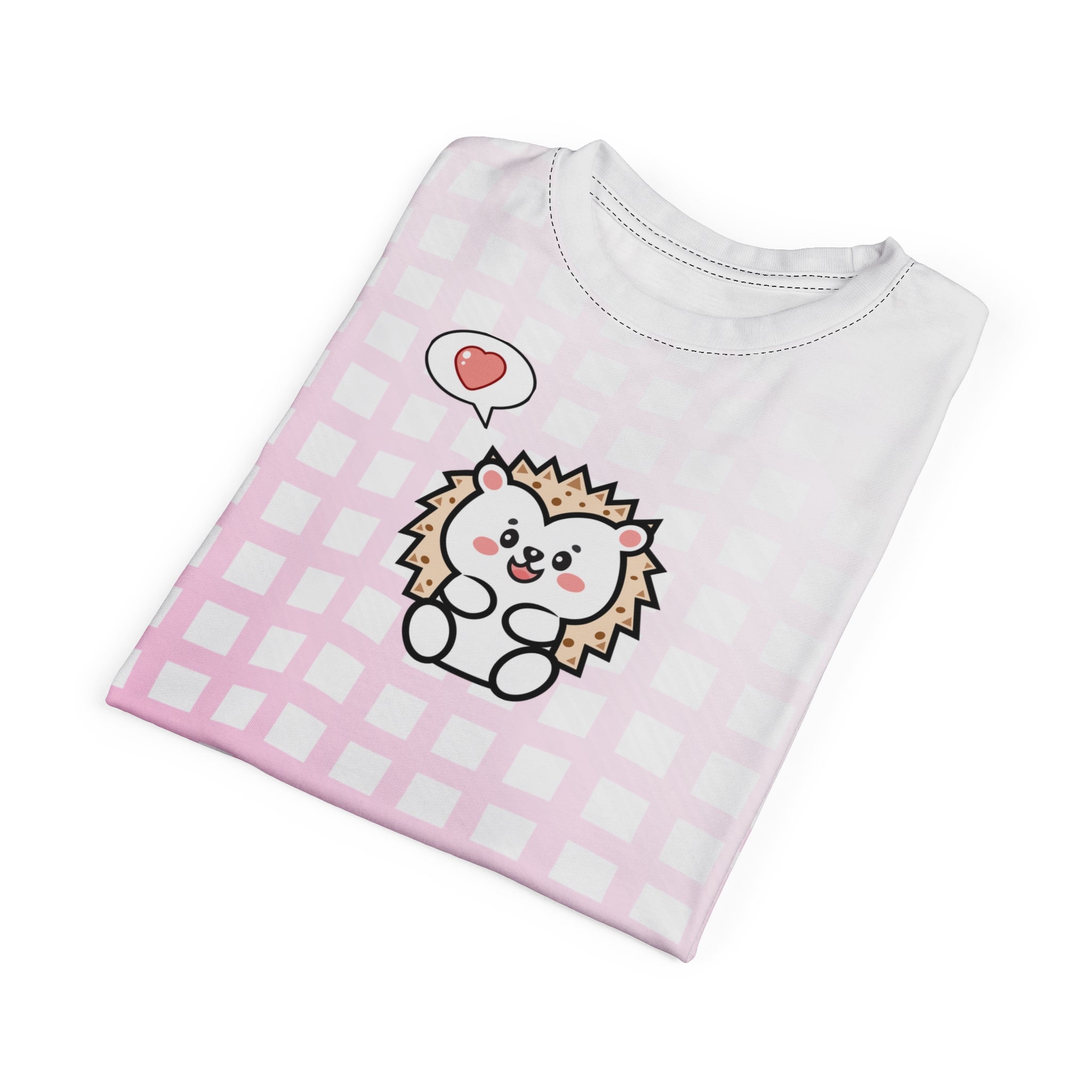 Love Hedge Unisex Tee - Valentine's Day Cute Hedgehog Graphic Shirt
