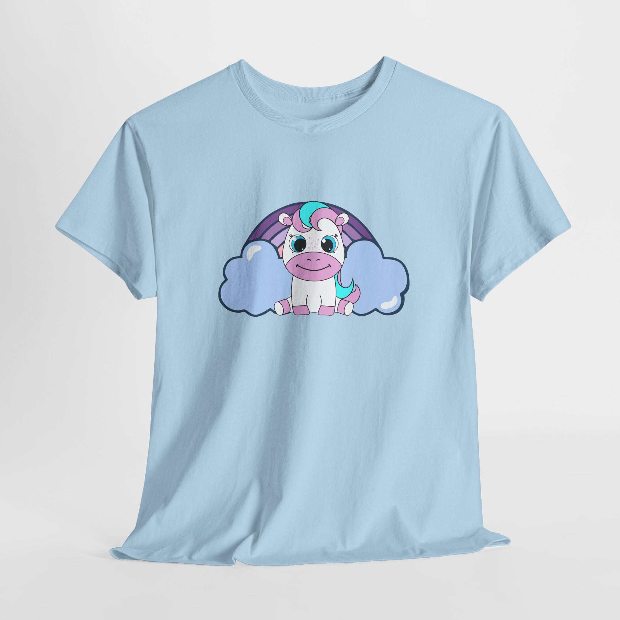 Kawaii Pony T-Shirt - Cute Horse Graphic Tee, Animal Lover Gift - Pastel Colors Shirt
