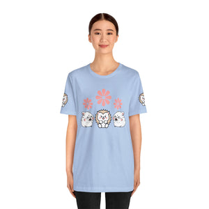 Cute Animal Tee - Hedgehog & Hamster Shirt - Happy Critter Top