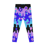 Kawaii Candy & Flower High-Waist Pastel Stretchy Leggings