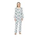 Pastel Cute Lady Frog Satin Pajamas - Women's Sleepwear Set, PJs, Soft Lounge Wear, Nightwear, Comfy PJ Set