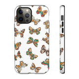 Butterflies Tough Cases, Phone Case, Protective Cover, Butterfly Pattern, Gift for Her, Unique Phone Accessory